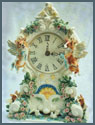 Corgi Cherubs Mantel Clock
